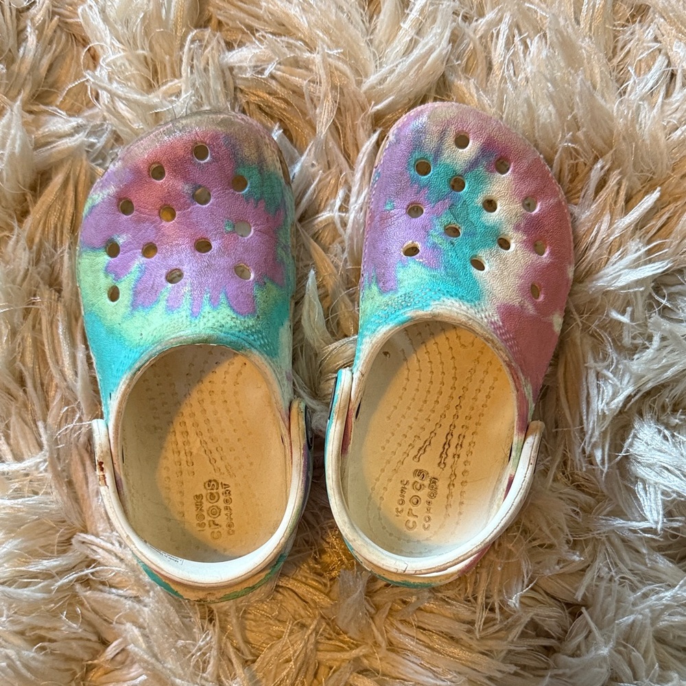 CROCS Kids Tie-Dye Clogs
